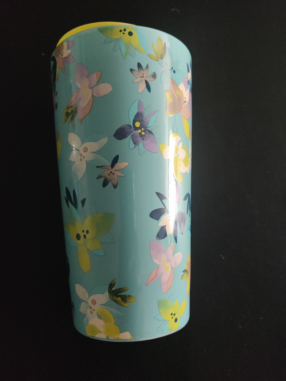 Starbucks 2023 "Blue Magnolia" Floral Ceramic Double Wall Tumbler...New